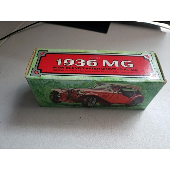 Vintage Avon "1936 MG"  5oz Wild Country After Shave bottle, Original Box - Picture 12 of 14